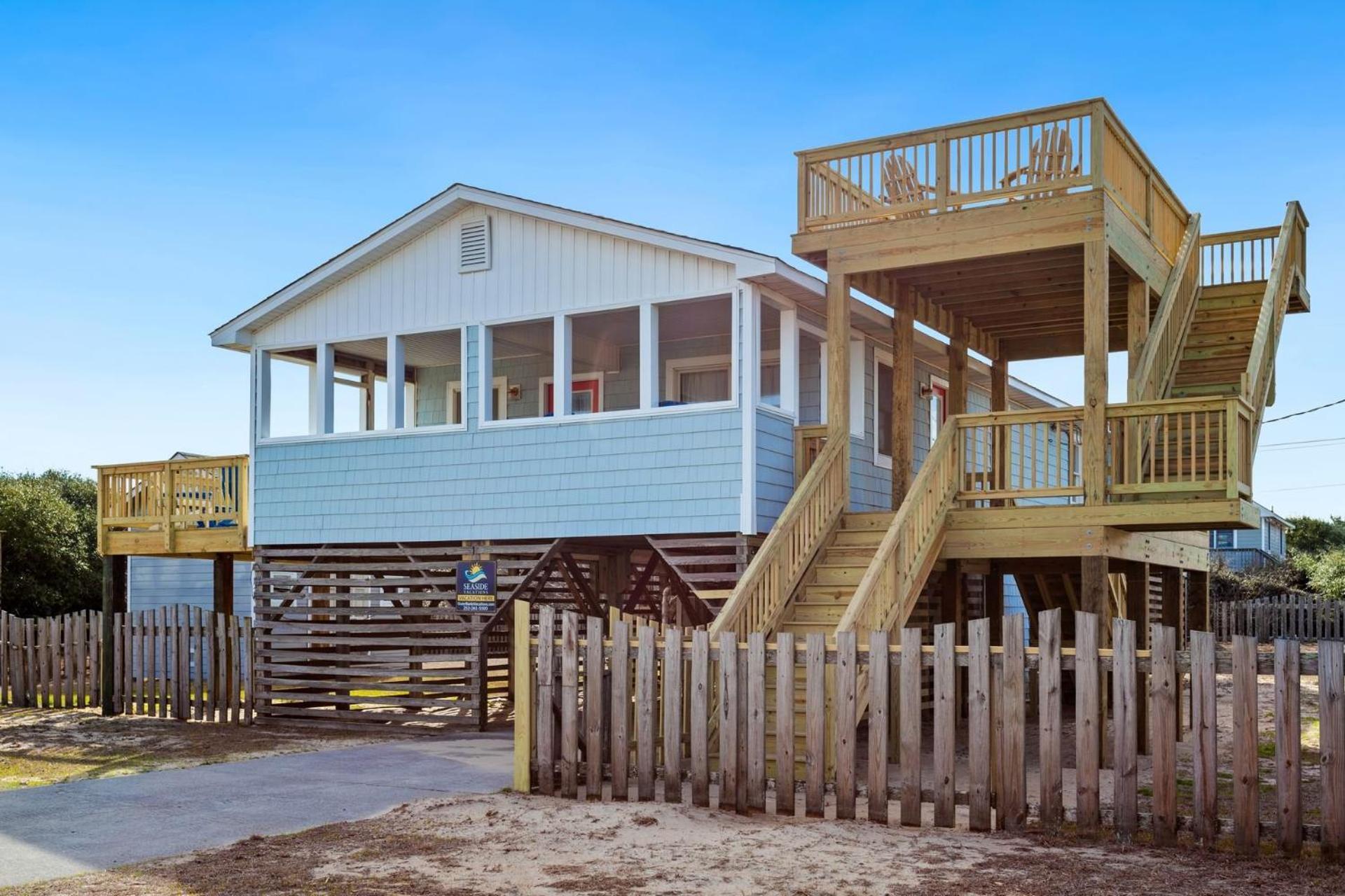 4011 The Dogs House 2 Min Walk To Beach Kitty Hawk Exterior photo